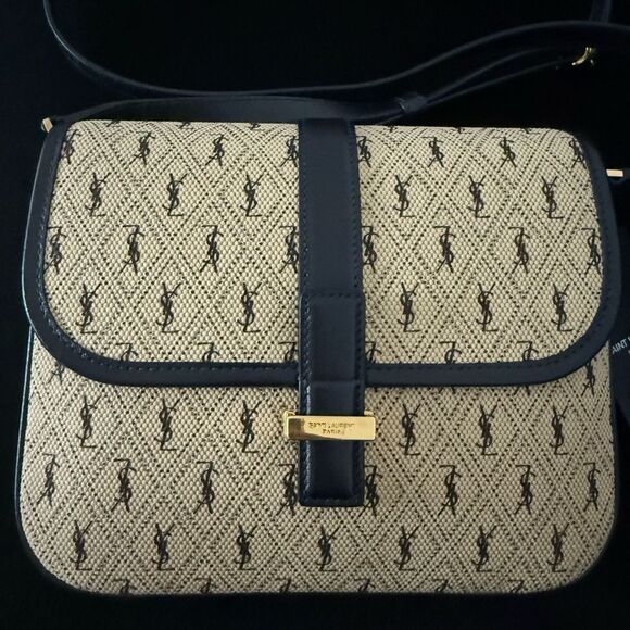 Brand new Saint Laurent Beige and Black Crossbody Bag - Picture 2 of 6